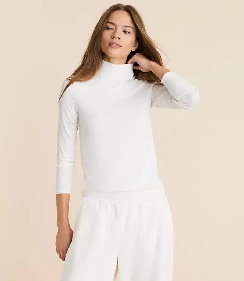 Lou & Grey Essential Modal Turtleneck Top