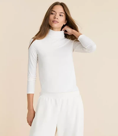 Lou & Grey Essential Modal Turtleneck Top
