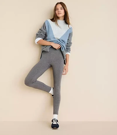 Lou & Grey Heathered Brushedsoft Pocket Leggings