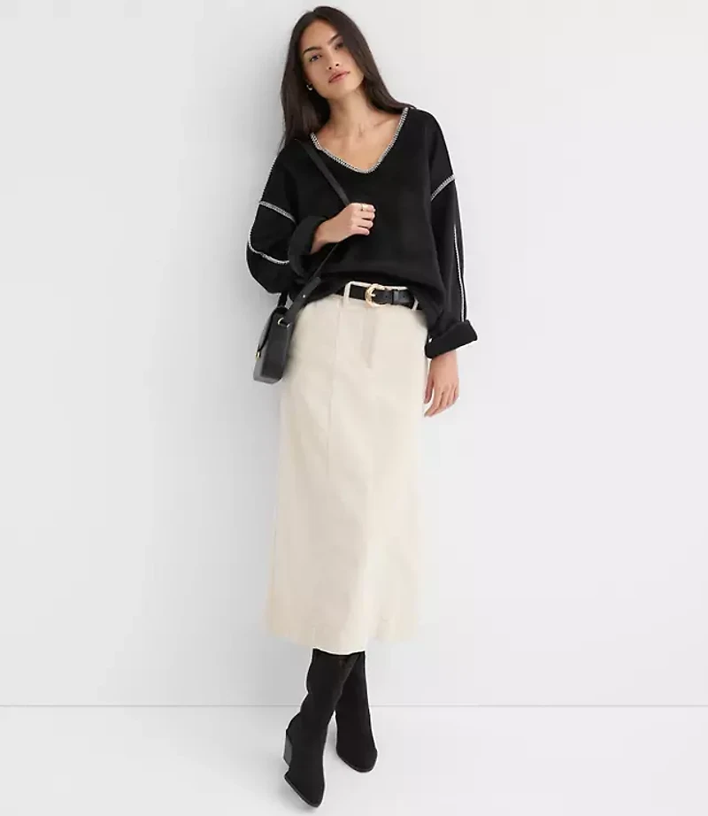 Whipstitch Fleece Top