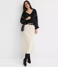 Whipstitch Fleece Top