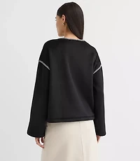 Whipstitch Fleece Top