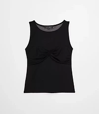 LOFT Versa Mesh Ruched Top