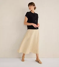Haven Well Within Organic Cotton Linen Wrap Skirt