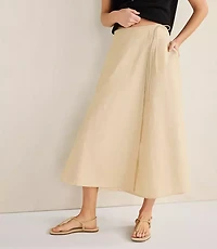 Haven Well Within Organic Cotton Linen Wrap Skirt
