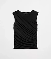 LOFT Versa Mesh Ruched Tank Top