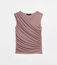 LOFT Versa Mesh Ruched Tank Top