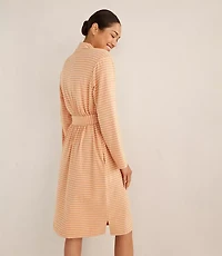 Haven Well Within Organic Cotton Jersey Striped Robe