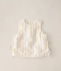 Haven Well Within Organic Cotton Linen Stripe Side Tie Tank