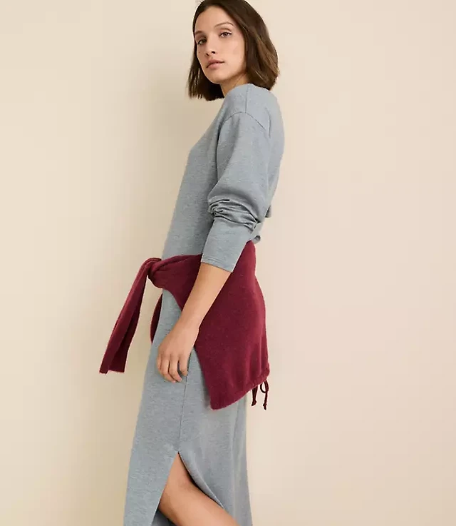 lou & grey soft slub maxi pocket tee dress Off-White Fishes Flow Halter Neck Lenzing™ Ecovero™ Euroflax™ Midi Dress