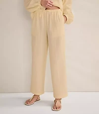 Haven Well Within Organic Cotton Gauze Straight Leg Pants