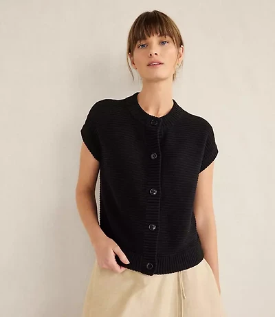 Haven Well Within Organic Cotton Linen Short Sleeve Vest