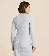 Lou & Grey Heathered Essential Modal Turtleneck Top