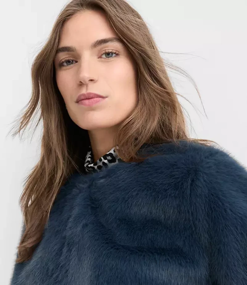 Modern Faux Fur Jacket