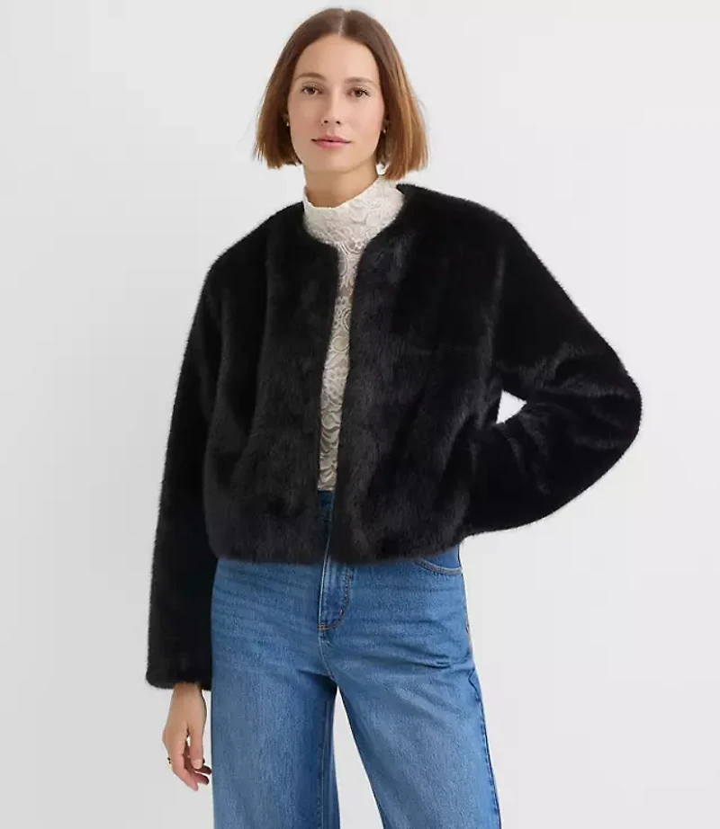 Modern Faux Fur Jacket