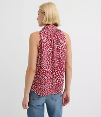 Heart Tie Neck Halter Top