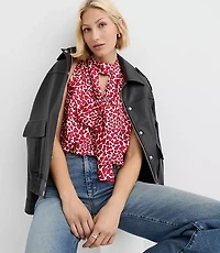 Heart Tie Neck Halter Top