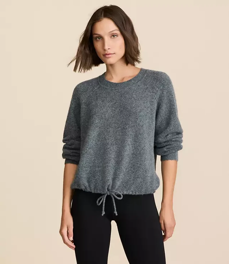 Petite Lou & Grey Cloudstitch Drawstring Sweater