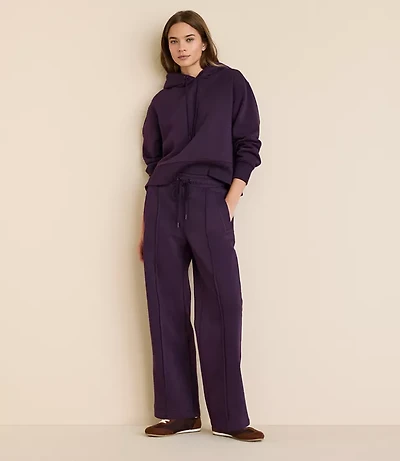 Petite Lou & Grey Pintucked Elite Fleece Straight Pants