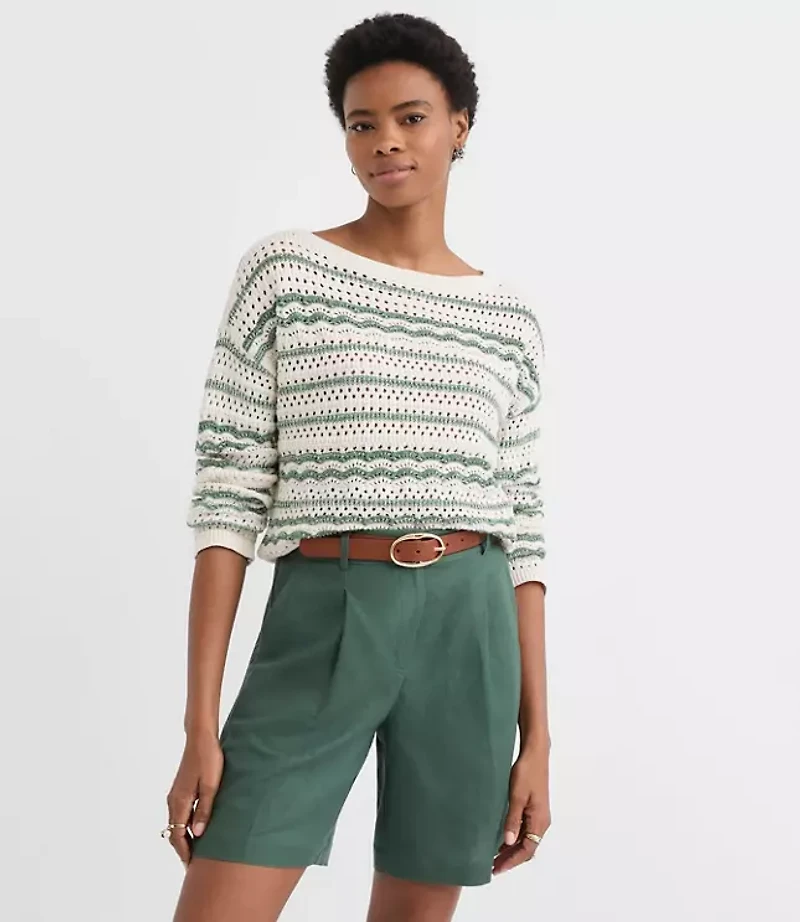Stitchy Boatneck Sweater