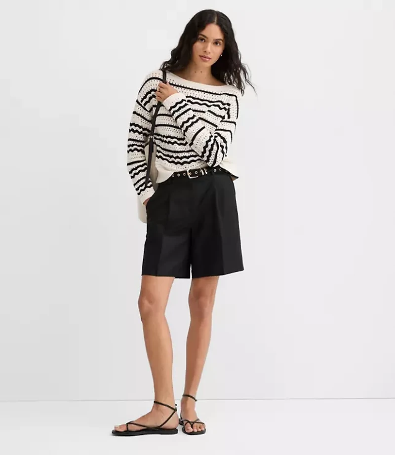 Stitchy Boatneck Sweater