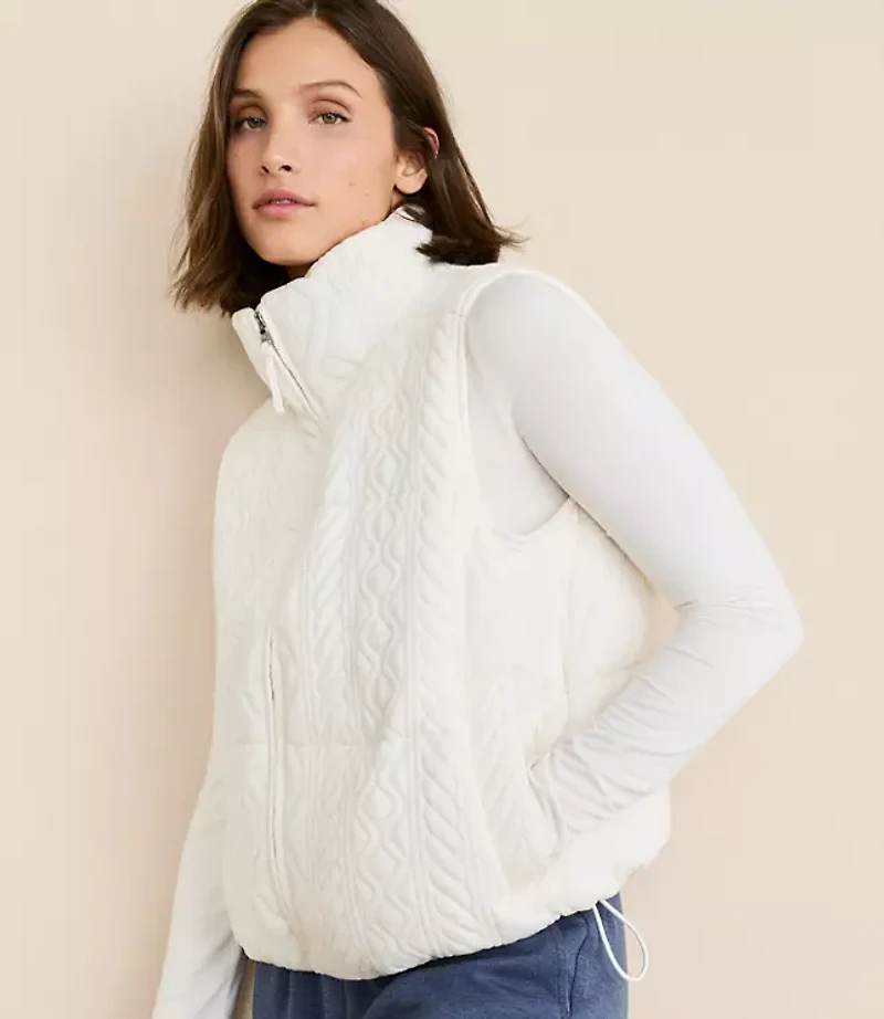 Lou & Grey Alpine Textured Puffer Vest