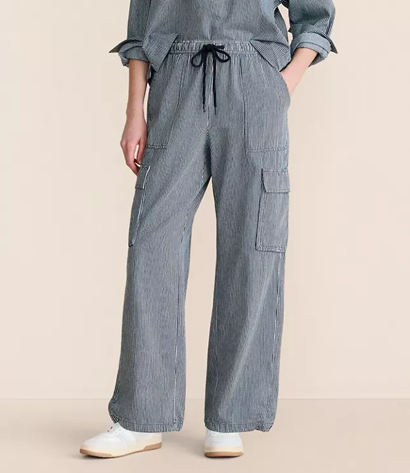 Lou & Grey Striped Parachute Pants