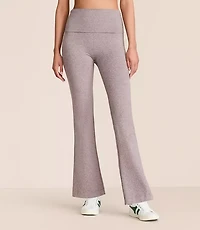 Lou & Grey Heathered Brushedsoft Foldover Flare Pants