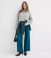 Petite Sparkle Herringbone Modern Everyday Shirt