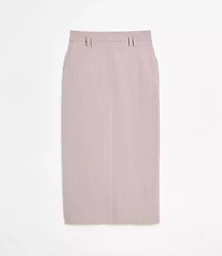 LOFT Versa Seasonless Stretch Trouser Midi Pocket Skirt Stripe