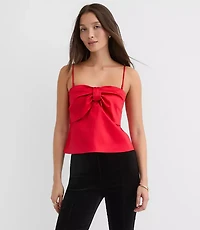 Petite Bow Strappy Bustier Top