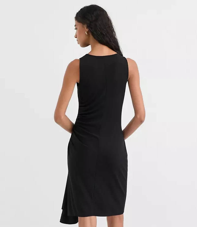 Ruched Halter Mini Dress