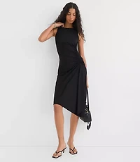 Ruched Halter Mini Dress