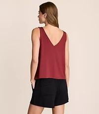 Lou & Grey Essential Modal Tie Keyhole Tank Top