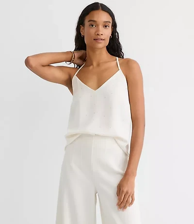 Petite Velvet Strappy Cami