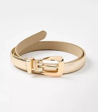 Metallic Skinny Belt