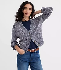 Marled V-Neck Cardigan