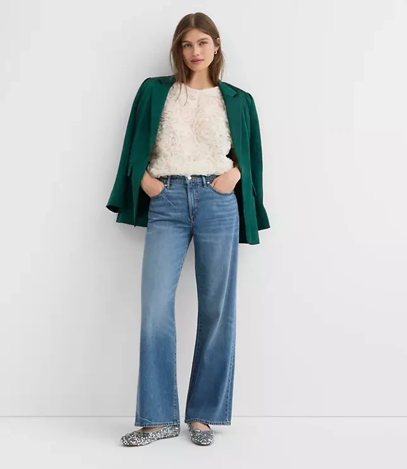 Petite Floral Tulle Bubble Hem Tee