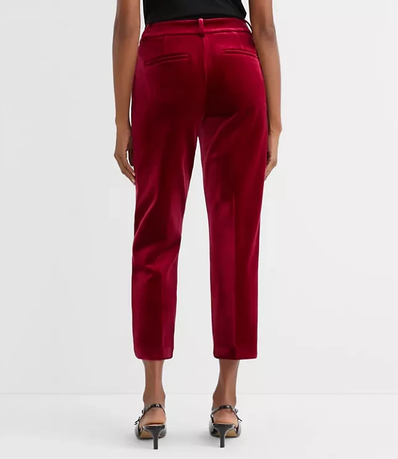 Curvy Riviera Slim Pants in Velvet