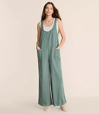 Lou & Grey Denim Wide Leg Jumpsuit