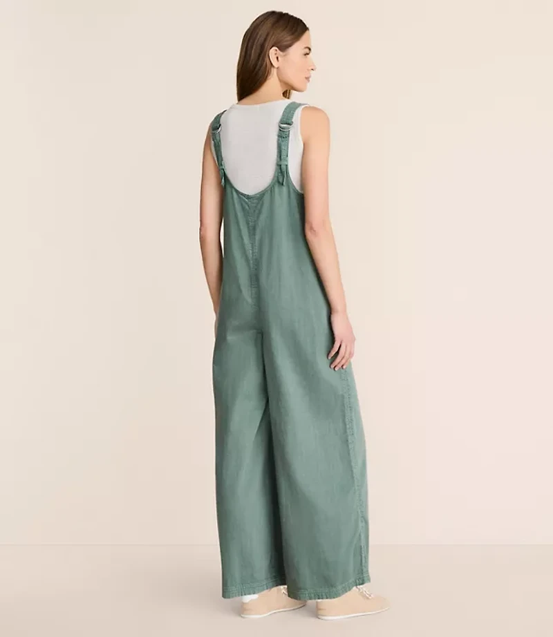 Lou & Grey Denim Wide Leg Jumpsuit