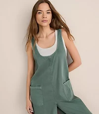 Lou & Grey Denim Wide Leg Jumpsuit