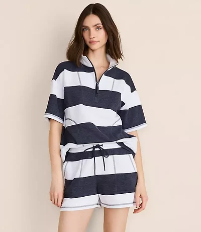 Lou & Grey Striped Cozy Cotton Shorts