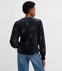 Starry Velour Sweatshirt