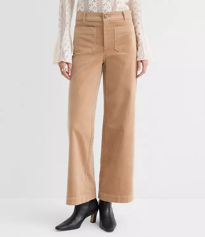 Palmer Wide Leg Pants Stretch Velvet