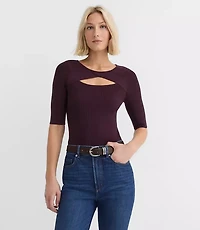 Cutout Sweater Top