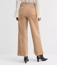 Curvy Palmer Wide Leg Pants Stretch Velvet