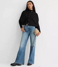 Button Cape Sweater