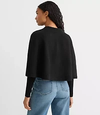 Button Cape Sweater