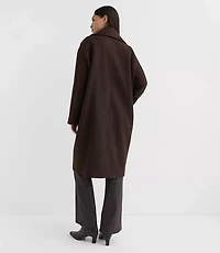 Tall Boucle Twill Cocoon Coat